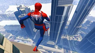 GTAV Spiderman Vs Spiderman Car Jump Funny and Cool Moments Ep9 #gta5 #spiderman