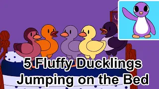 5 Fluffy Ducklings Jumping on the Bed - Bright New Day Productions