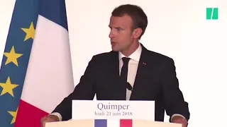 Une semaine avant sa blague sur la mafia bretonne, Macron leur passait la brosse à reluire