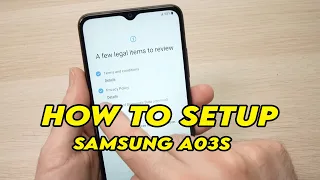 How to Setup Samsung Galaxy A03S For the First Time
