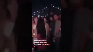 Shawn Mendes gets Birthday Kiss from Camila on his 21st