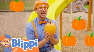 Blippi Visits Pumpkin Playground | Halloween Videos For Kids