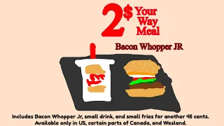 Cheap Meals - $2 Your Way Meal