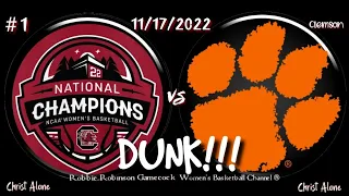 #1 South Carolina Gamecock Women's Basketball vs Clemson - ( Full Game - 11/17/22 - HD )