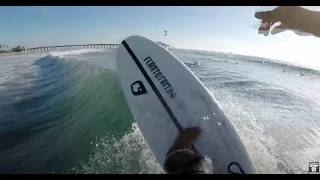 December 11, 2018 - Newport Beach Blackies Surfing Gopro Shots on Cymatic by tomo & slater designs