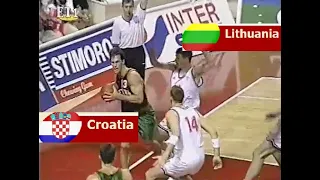 CROATIA vs LITHUANIA / 1995 EuroBasket / Semi-Final