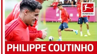 Philippe Coutinho's First Training at FC Bayern München