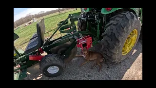 Overview Mechanical Transplanters CT-12 Christmas Tree Planter. Planting With John Deere 4066R #4