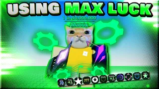 Using ACTUAL MAX LUCK IN SOLS RNG | IM NO LONGER COOKED!!!