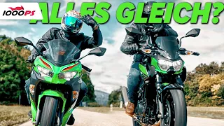 Kawasaki A2-Duell - Ninja 400 gegen Z400 Vergleich 2022