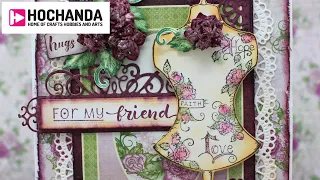 Floral Fashionista Card Making and Inspirations with Heartfelt Creations on Hochanda