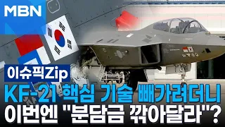 KF-21 핵심 기술 빼가려더니…이번엔 ＂분담금 깎아달라＂? | 이슈픽 zip