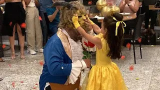 Dança Bela e a Fera- Aniversário 5 anos Helena e Papai - Surpresa no Final!!!