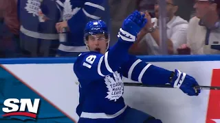 Maple Leafs' Mitch Marner Snipes Home Glove-Side To Even It Up vs. Islanders