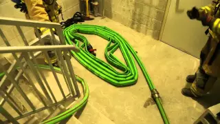 CITY OF MIAMI FIRE RESCUE UNTENABLE / TENABLE HALLWAY 2 IN HIGH-RISE HOSE DEPLOYMENT VIDEO