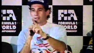 1993 Australian GP Ayrton Senna Post-Qualifying Press Conference