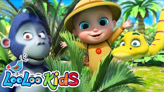 Down in the Jungle BEST of Johny and Friends Sing - Along Songs 🚨 Nursery Rhymes - Fun Toddler Songs