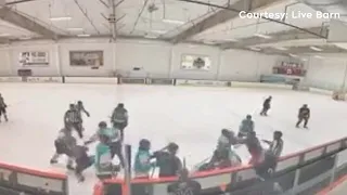 Massive brawl breaks out at a Toronto recreational hockey league game
