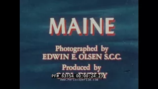 1947 STATE OF MAINE EDUCATIONAL FILM "THIS LAND OF OURS"  LEWISTON  AUBURN  PORTLAND 63154