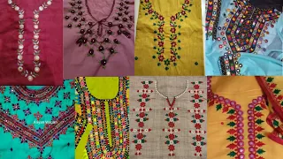 Hand embroidery kdhai dress 👗 dsgn so beautiful 😍