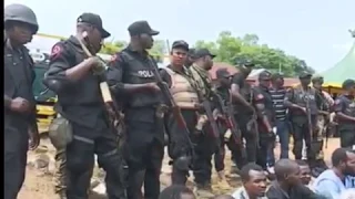 Nigerian police hardworking