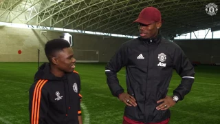 Paul Pogba gives Manchester United Foundation volunteer the Christmas surprise of his life