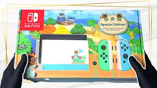 Nintendo Switch Animal Crossing Edition Unboxing and Setup