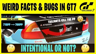 WEIRD FACTS & BUGS in GT7 - Gran Turismo 7 Mysteries