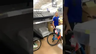 Riding bikes in Walmart 😂