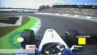 First Pole of JP Montoya in F1 2001 Subtitles Team radio