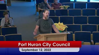 Port Huron City Council Meeting 9/12/22