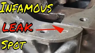 How to keep your oil pan and timing cover gaskets from leaking. Always do this trick.