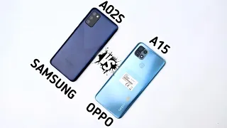 Samsung Galaxy A02S Vs Oppo A15 | Comparison And Speed Test |3GB/32GB|
