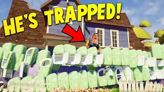 BUILDING A WALL OF REFRIGERATORS AROUND THE NEIGHBORS HOUSE!? | Hello Neighbor Gameplay