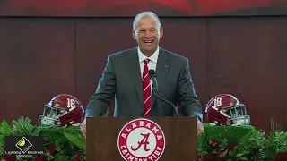 Alabama introduces Kalen Deboer as new Crimson Tide football coach