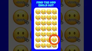 Find The Odd Emoji Out In 3 Seconds || Test Your Eyes || Emoji Quiz # 98 || #shorts