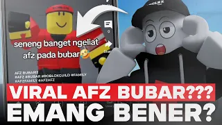 VIRAL AFZ KATANYA BUBAR !! BANYAK YANG SENANG ???