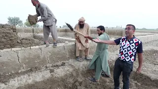 Trying to build a mud house in Afghanistan 😅😅😅