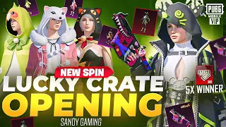 New Lucky Spin Opening Cute Baddy Vector Crate Opening | 5 X RP Winner Announcement | PUBG MOBILE