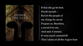 (1/2) THE ILIAD OF HOMER, English translation to blank verse. Audiobook, full length