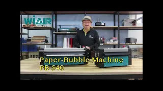PB-540pro paper bubble machine instead of plastic bubble film packaging