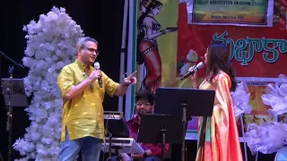 SP Charan And Sunitha Funny fight @ TACT UGADI 2024/ music live concert