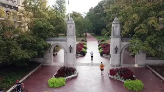 Indiana University by drone