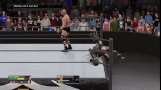Stone Cold says "He just whipped his own ass!"