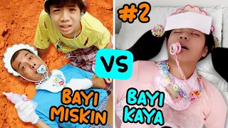 BAYI LUCU KAYA VS MISKIN PART 2, SAKIT DEMAM !! Drama Parodi Lucu | CnX Adventurers