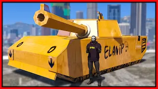 GTA 5 RP - I Build Cardboard Tank & Destroyed Cops