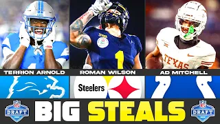 10 Biggest STEALS in The 2024 NFL Draft | NFL Draft Biggest Steals