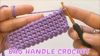 Easy and gorgeous bag handle crochet