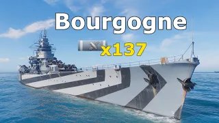 World of WarShips Bourgogne - 5 Kills 336K Damage