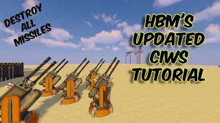 Missile Destroyer CIWS System In HBMs Mod || Destroy any Missile in Minecraft